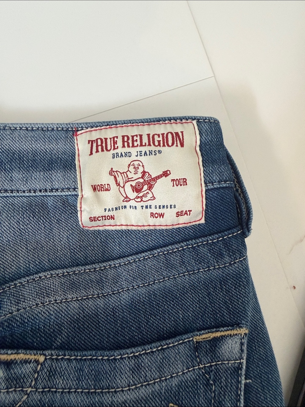 True Religion Dark Blue Flare Jeans for Women - Picture 4 of 4